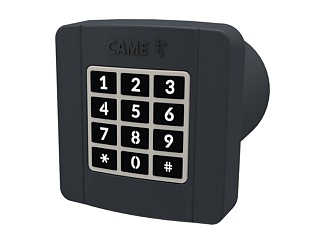 Встраиваемая кодонаборная клавиатура CAME SELT2BDG, подключаемая к шине CXN, 12 кнопок, синяя подсветка, RAL7024