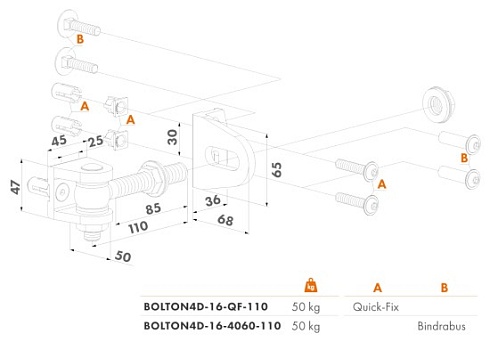 Купить Прикручиваемая петля Locinox (Бельгия) BOLTON4D-16-QF — для калитки и ворот в Миллерово